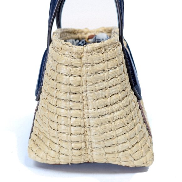 TORY BURCH Nano Picnic Straw Basket Shoulder Bag Perry Limited Edition - Picture 7 of 16